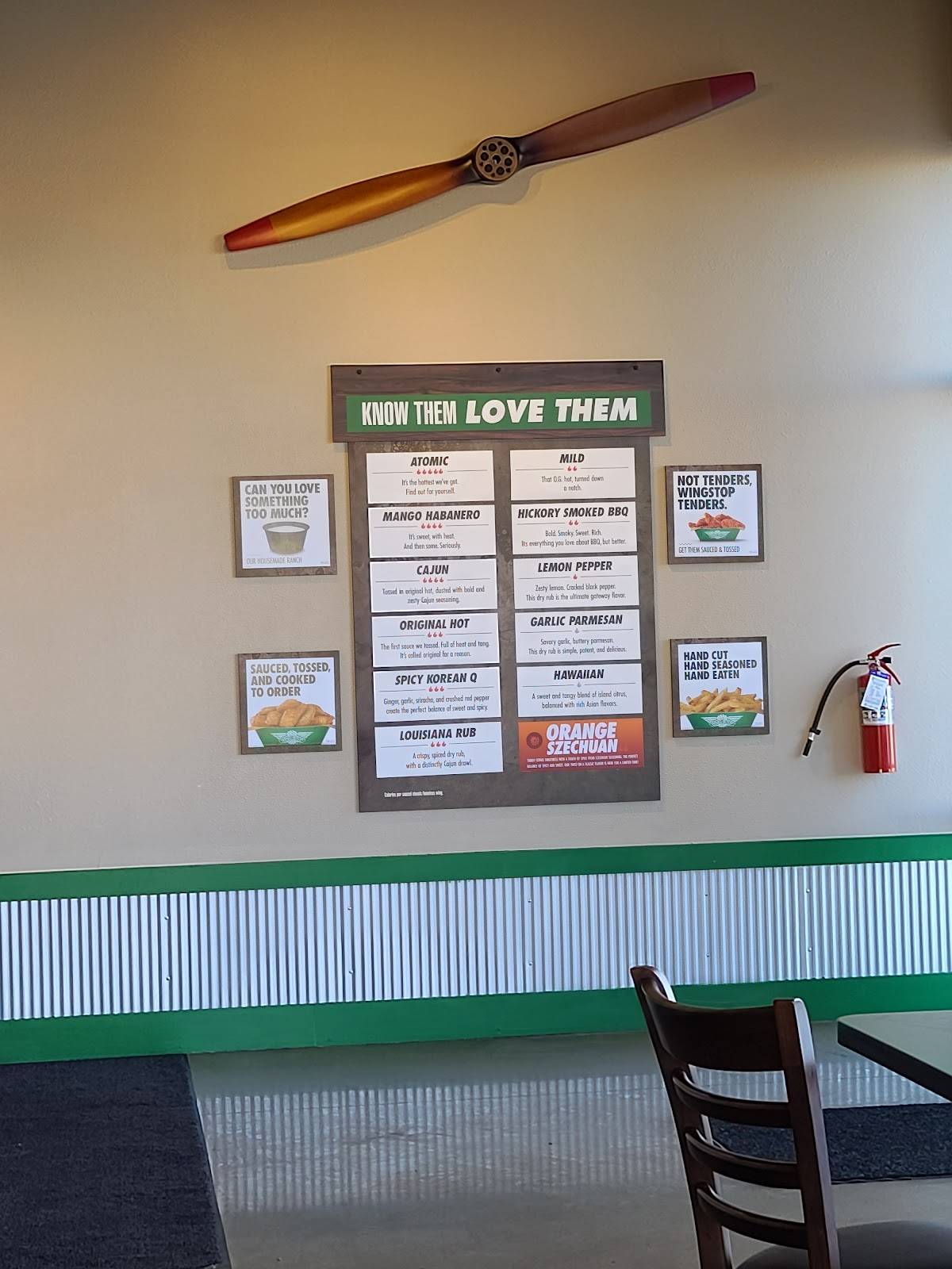 Wingstop меню