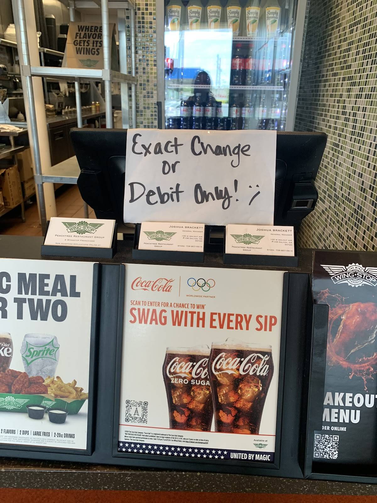 Wingstop меню