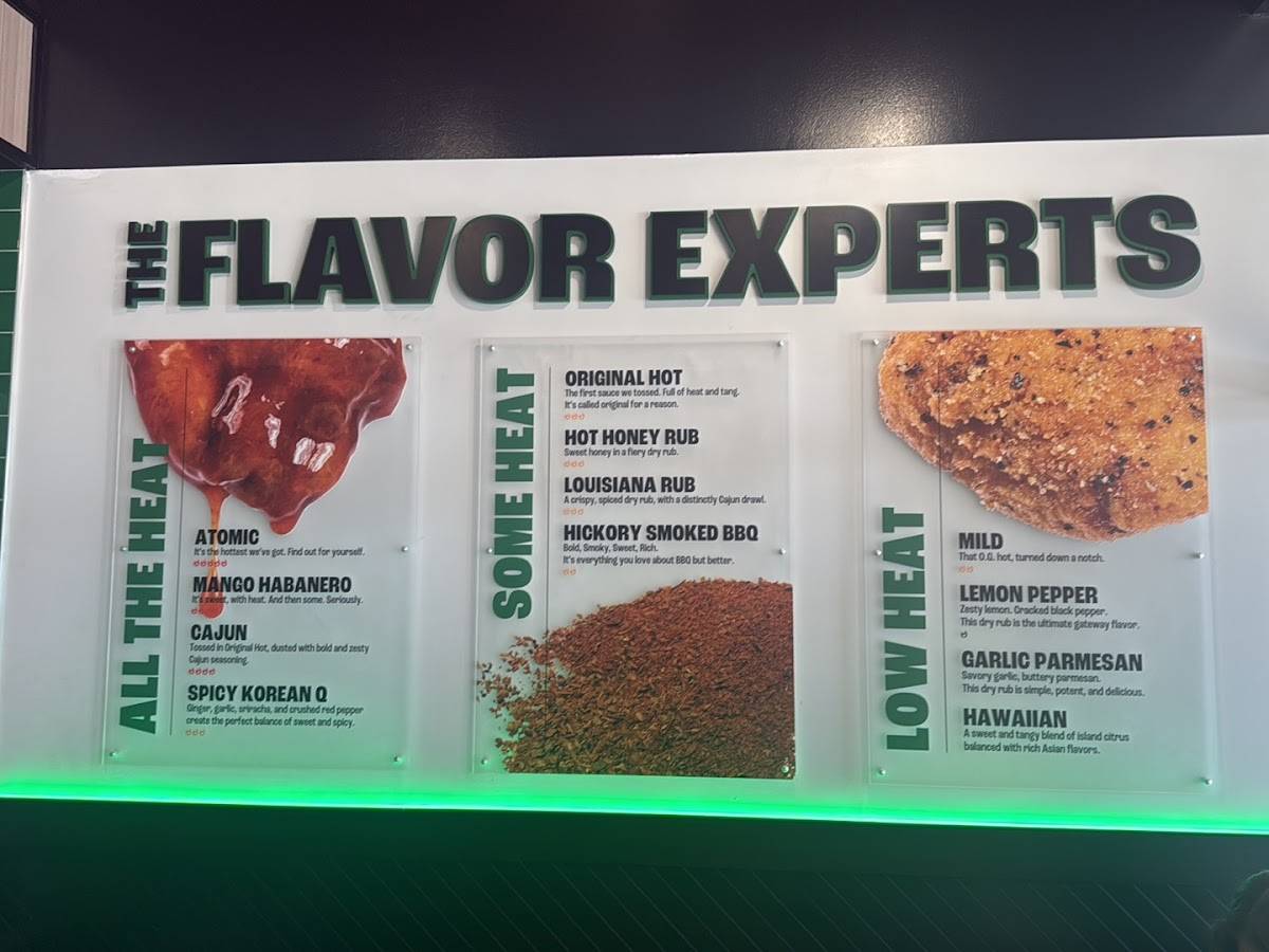 Wingstop меню