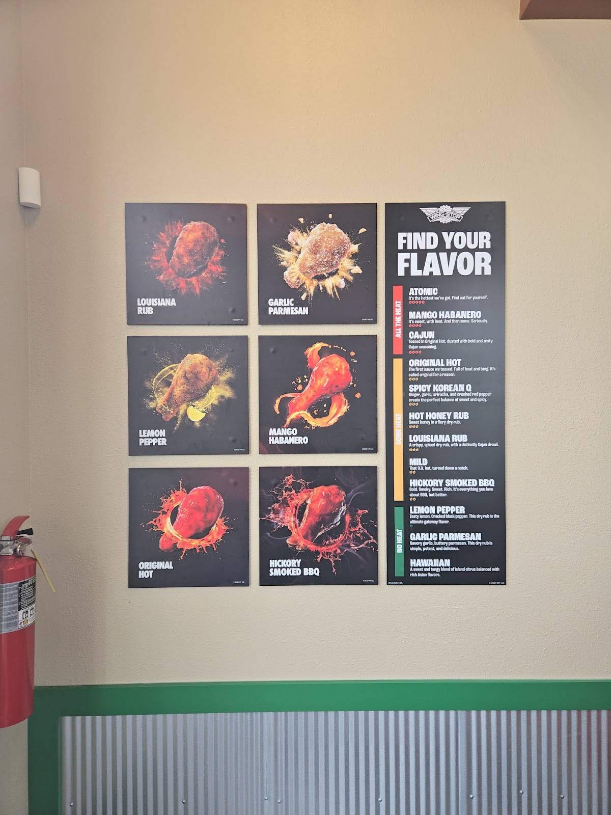 Wingstop меню