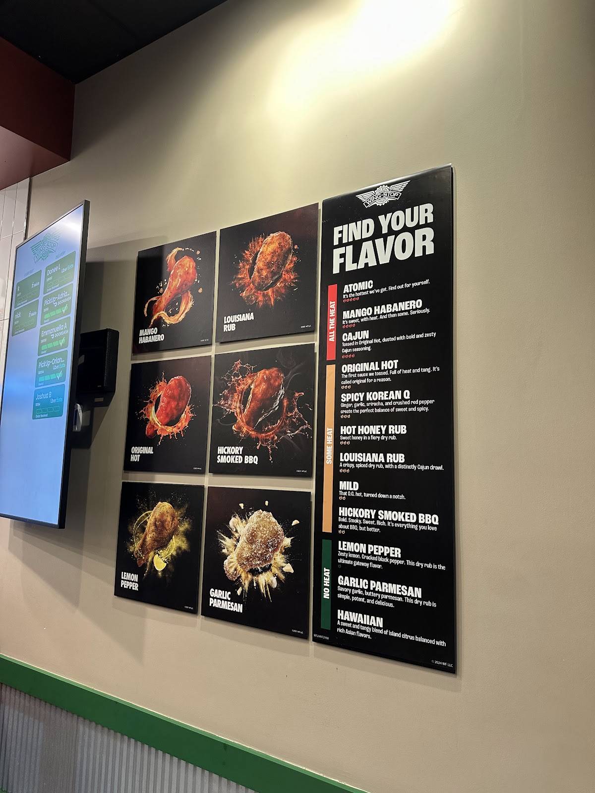 Wingstop меню