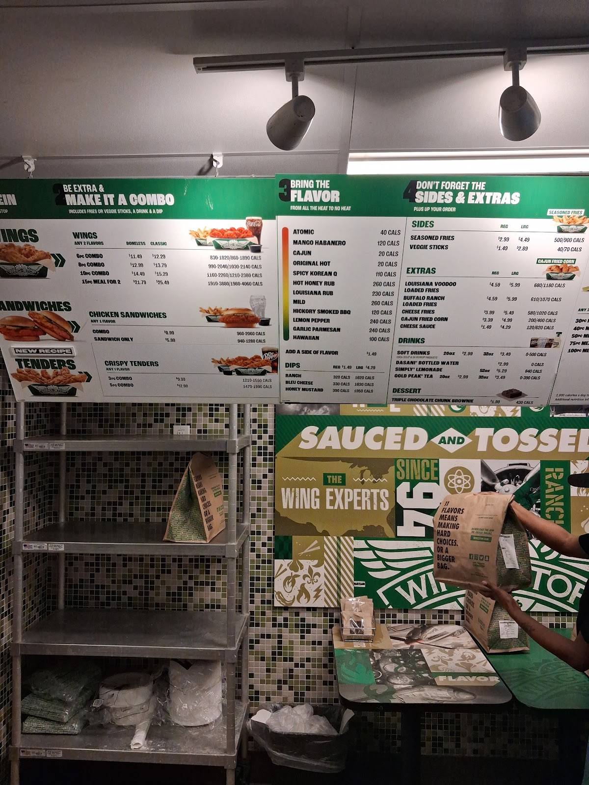 Wingstop меню