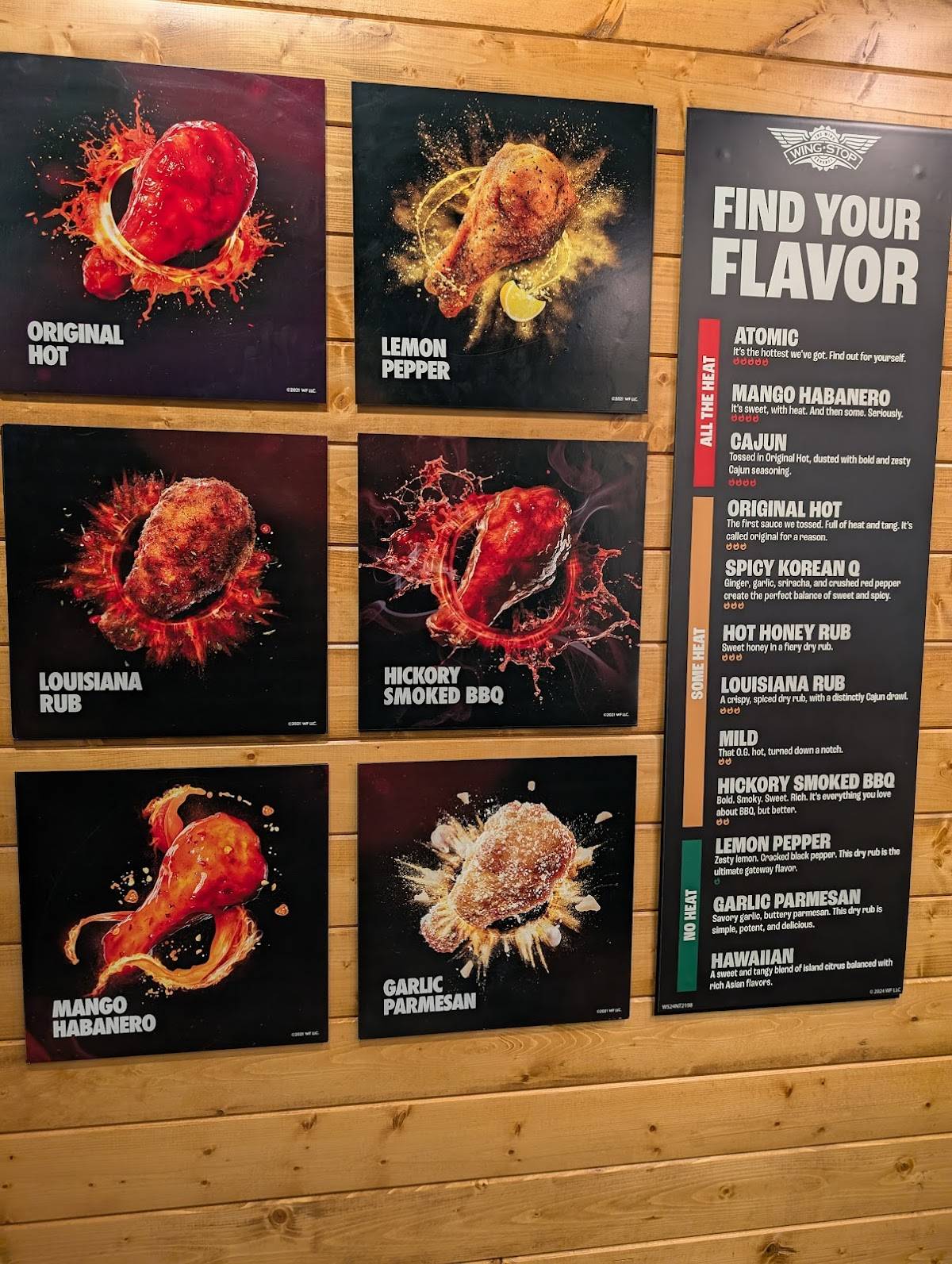 Wingstop меню