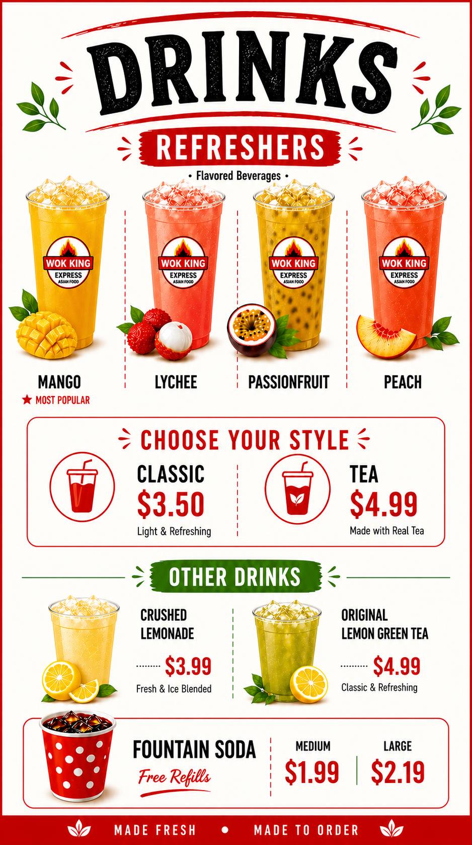 Wok King Express & Pop Chicken меню