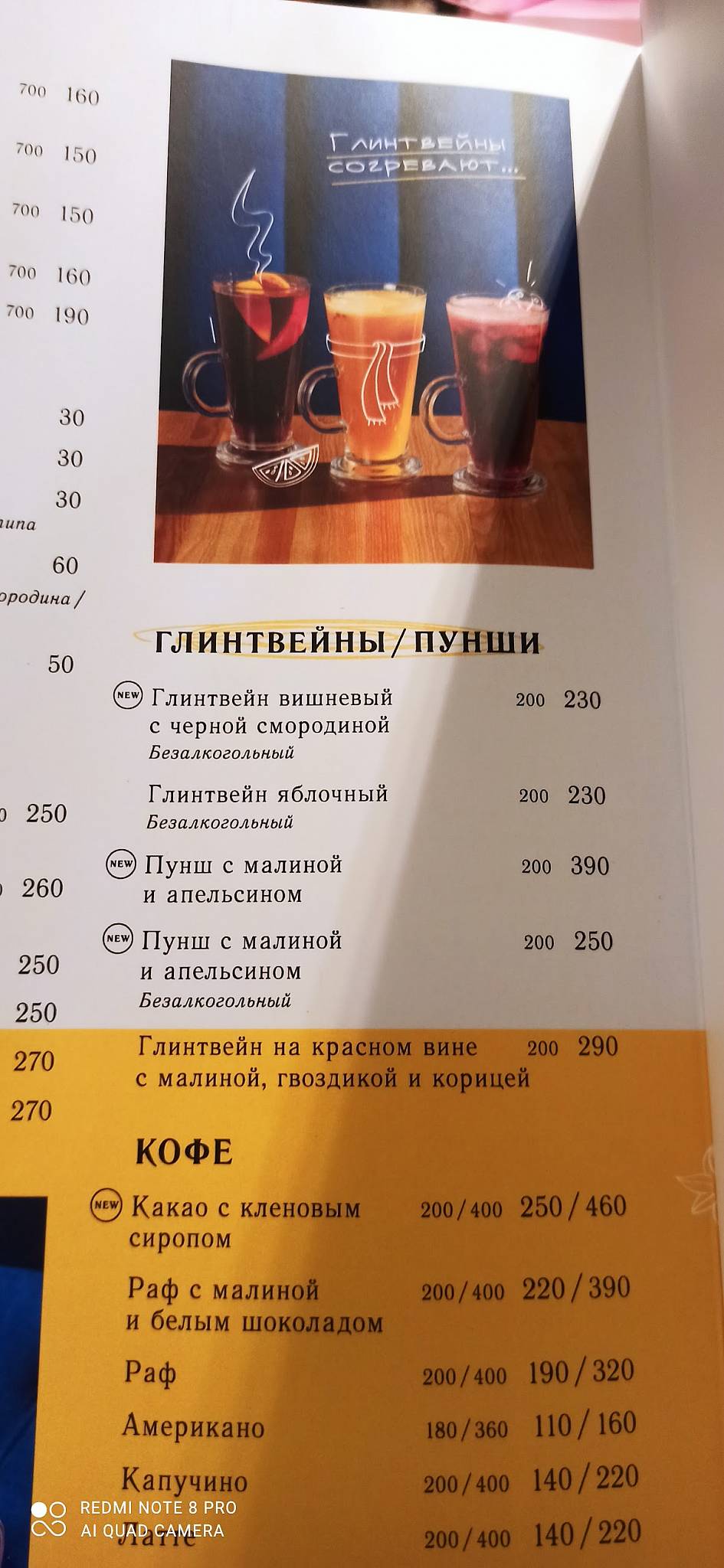 Ялта меню