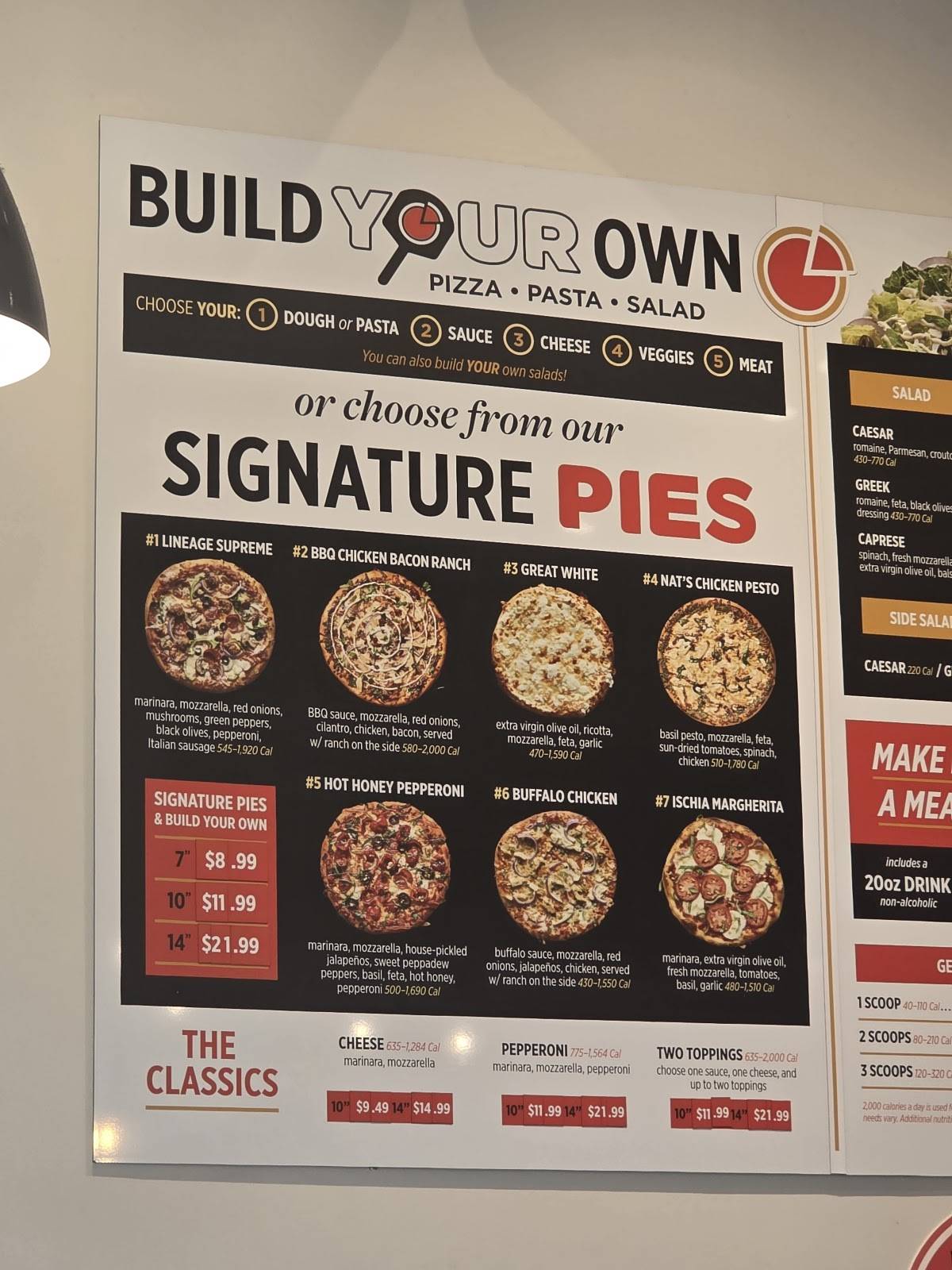 Your Pie Pizza меню