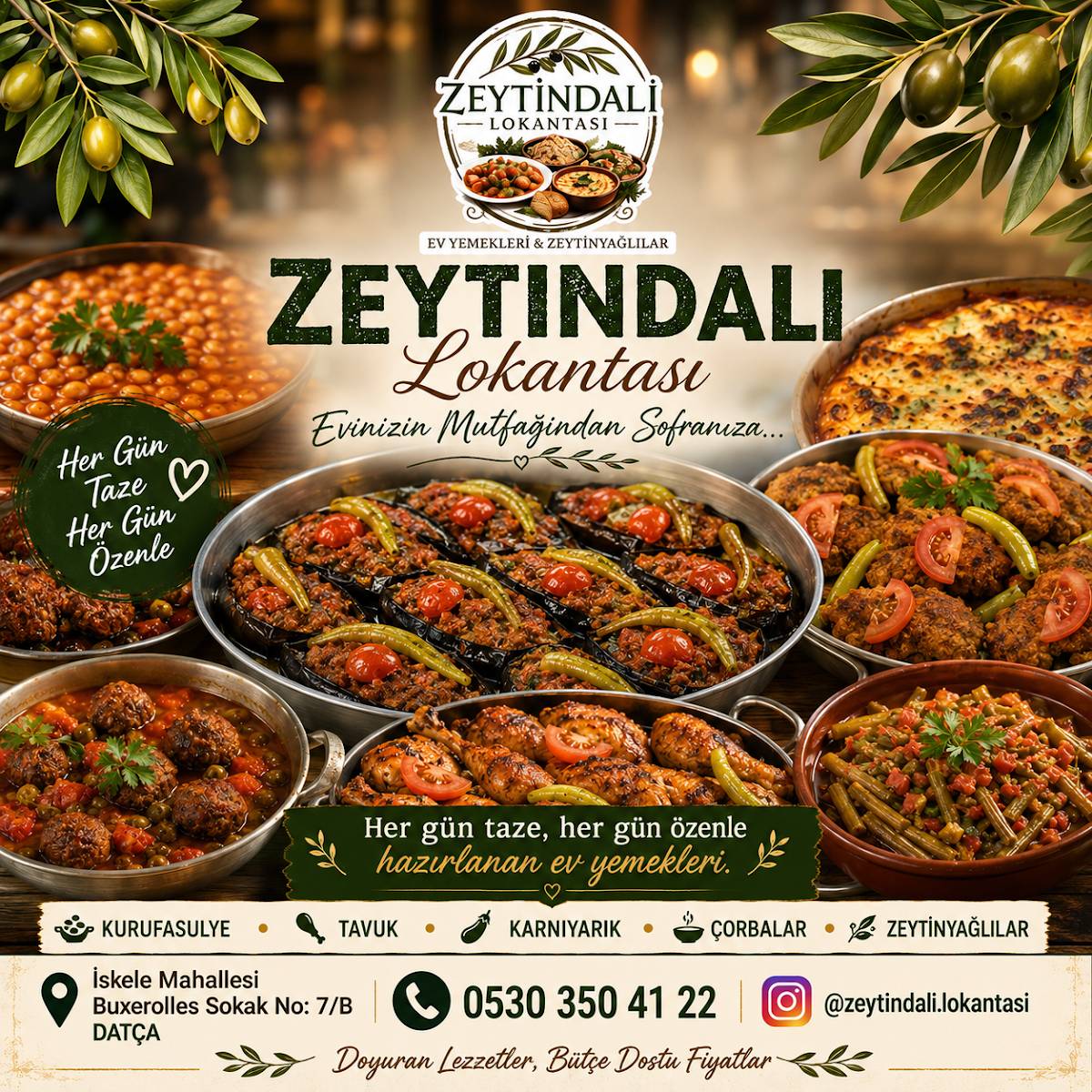 Zeytin Dalı Datça меню