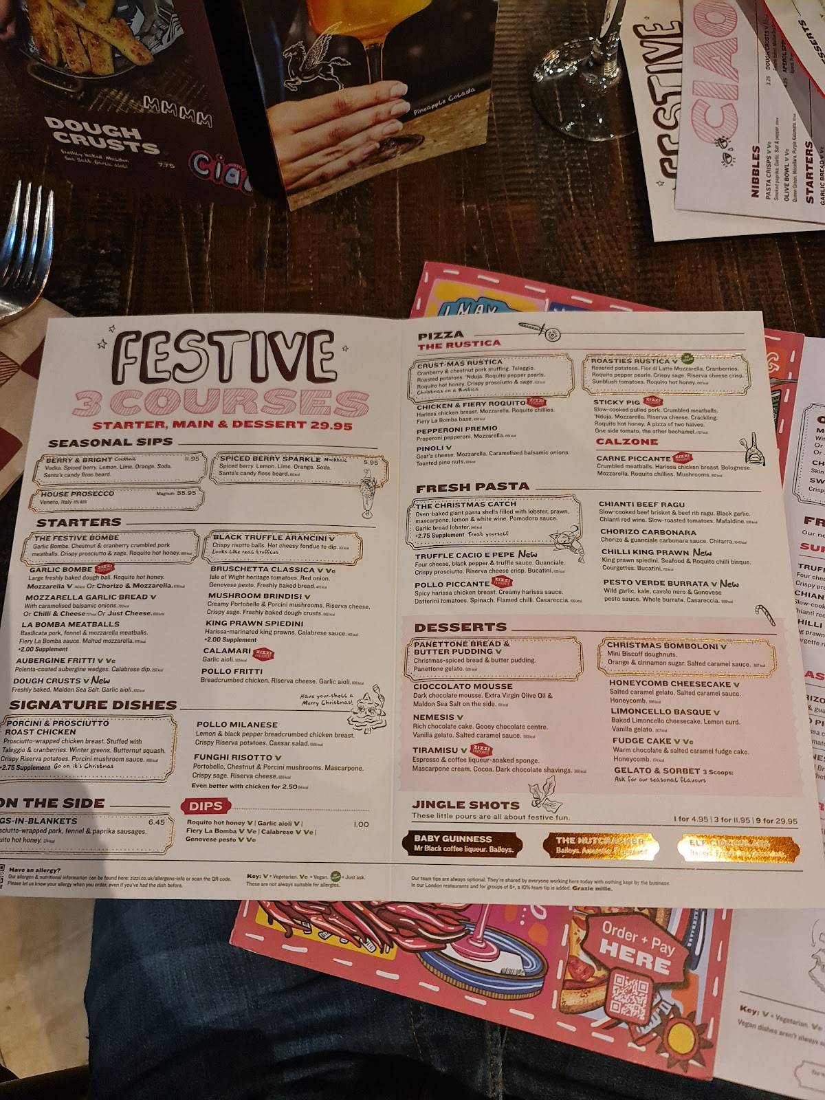 Zizzi - Edinburgh Queensferry Street меню