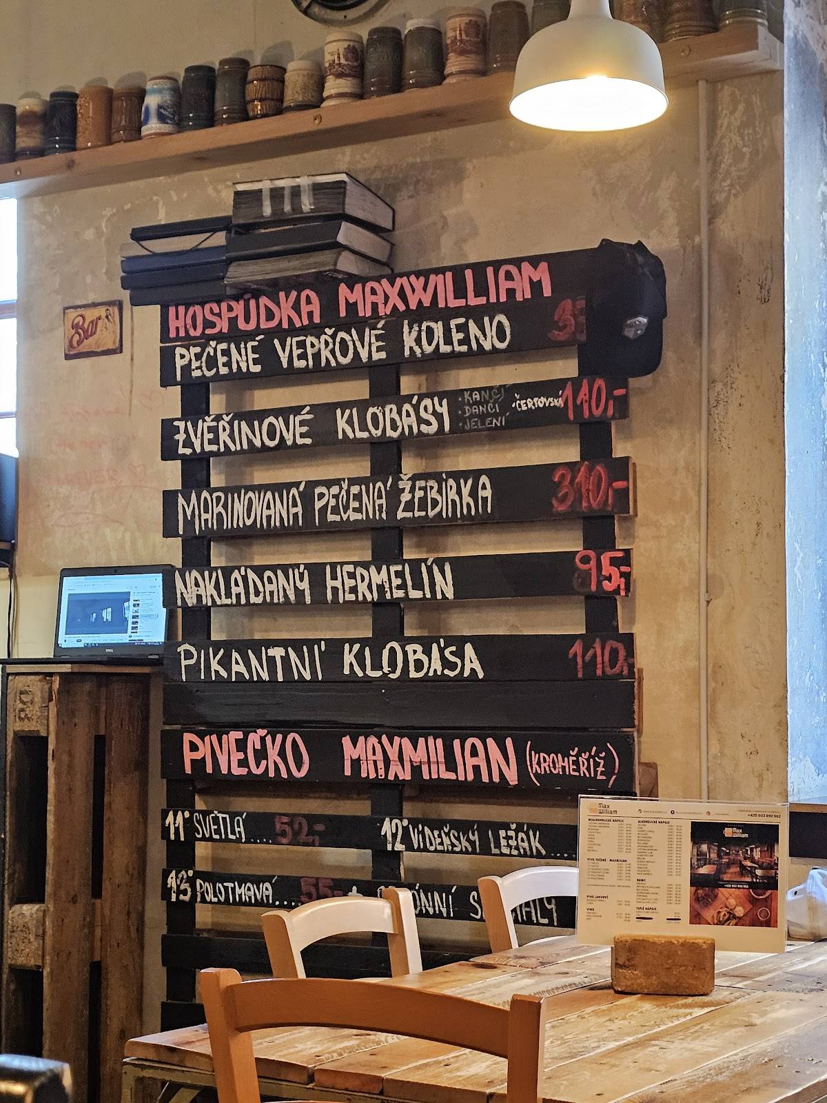 Hospůdka Maxwilliam меню