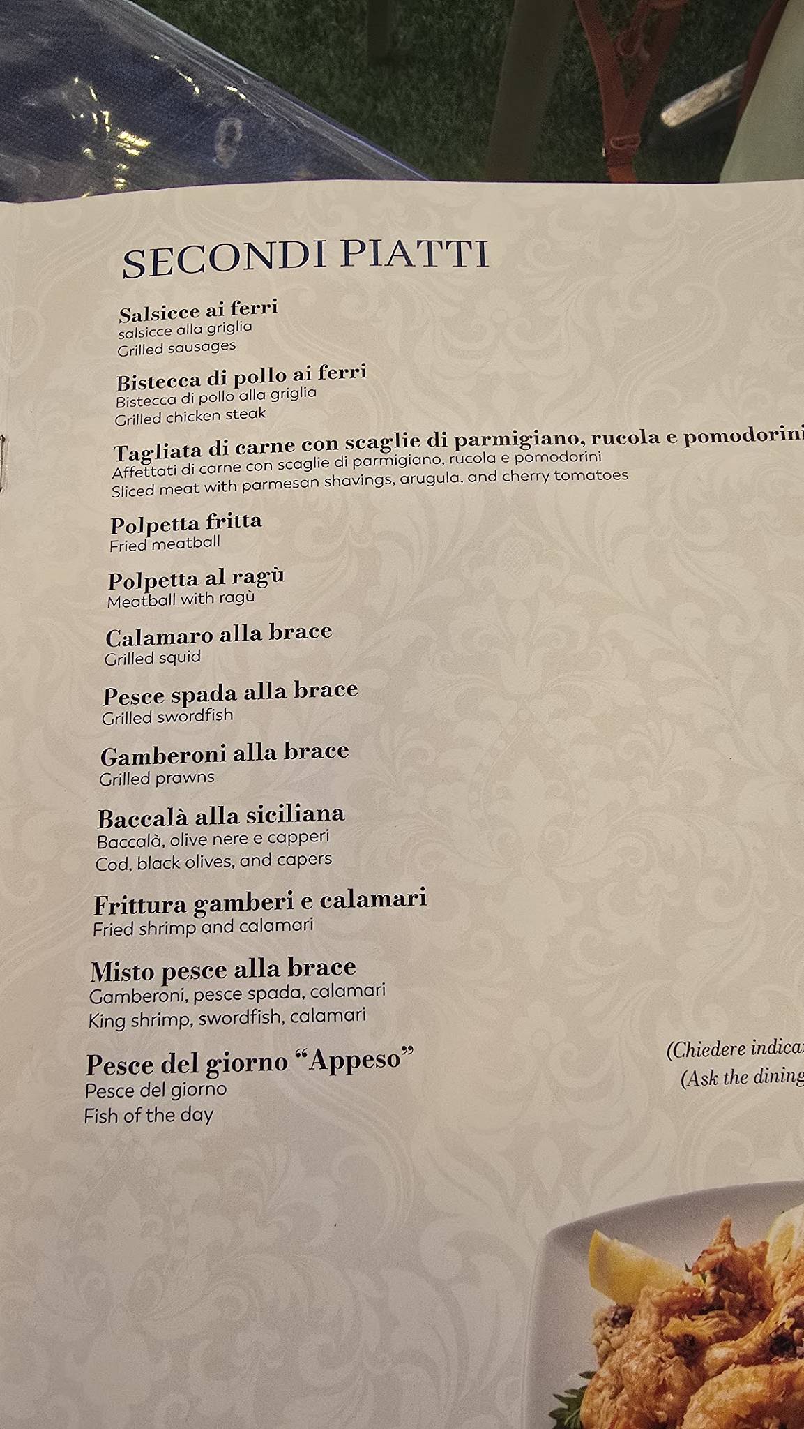 dal Vicerè меню