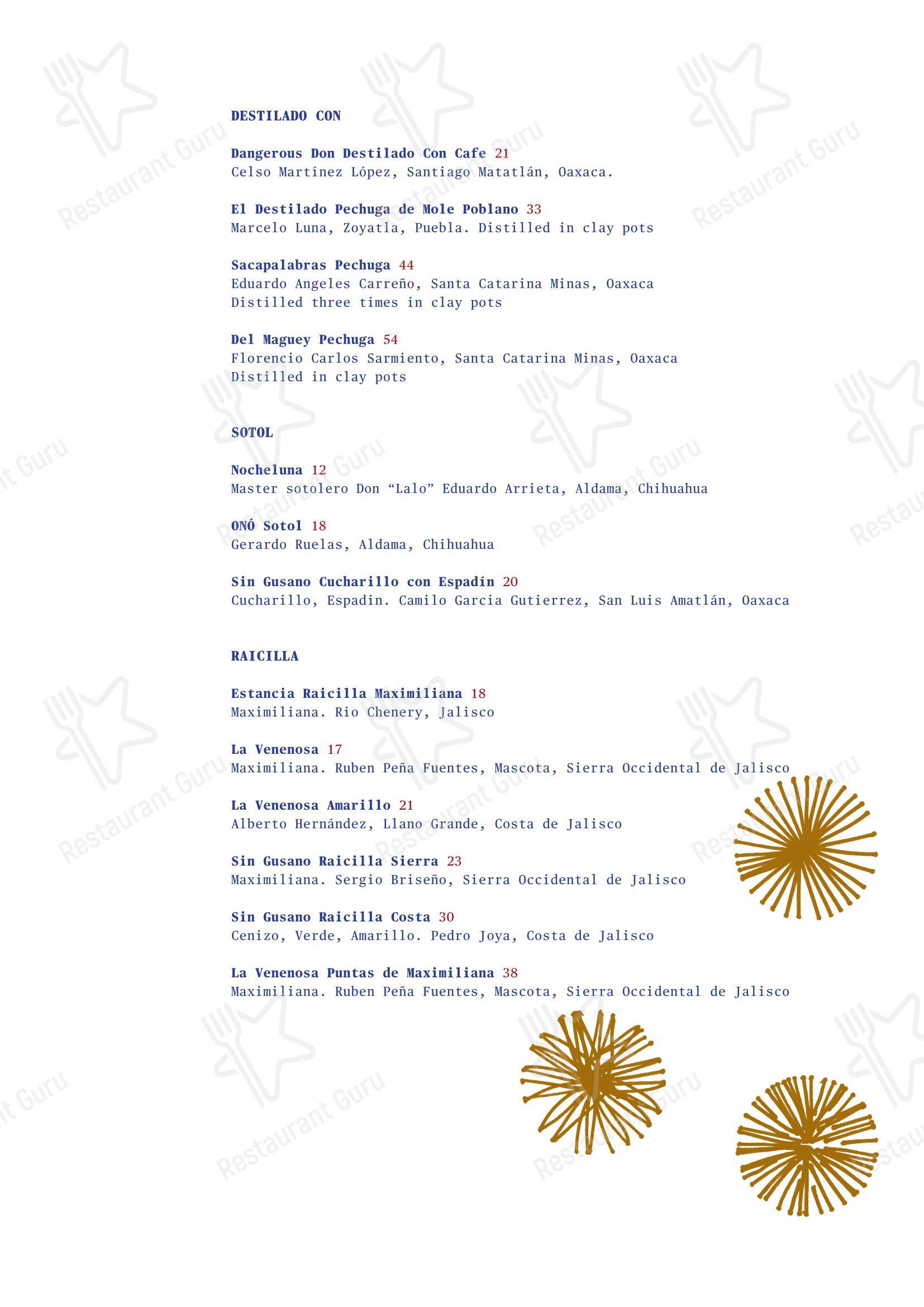 Decimo в Лондоне - Wine Menu