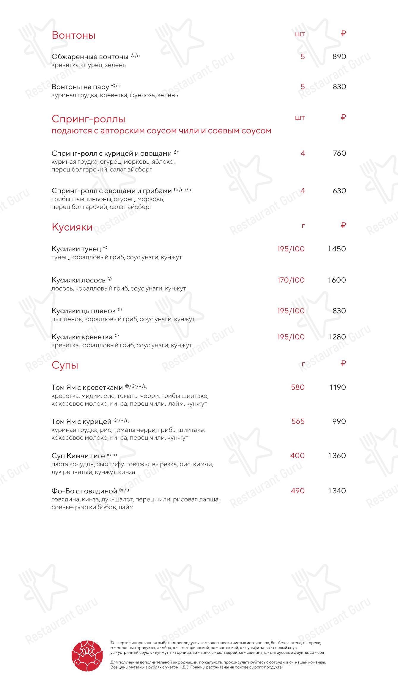 Lunch Menu паба и бара Empire