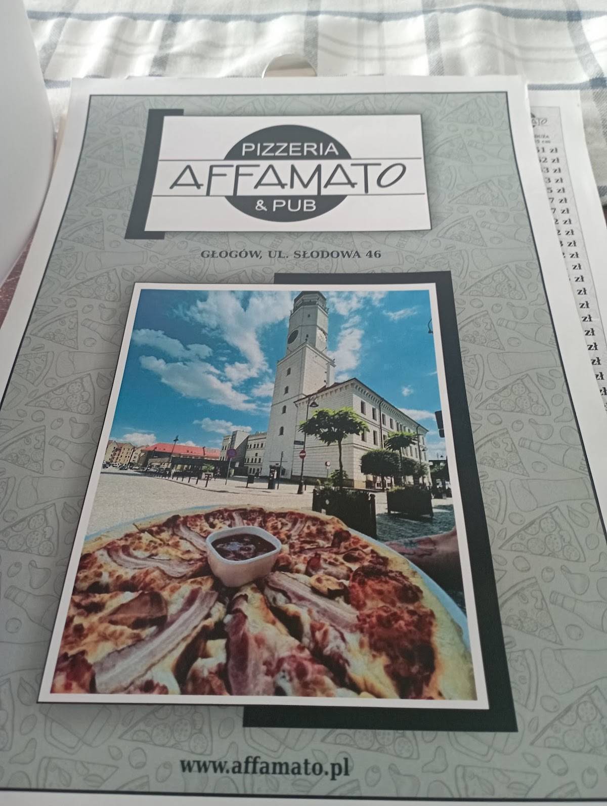 Affamato Głogów меню