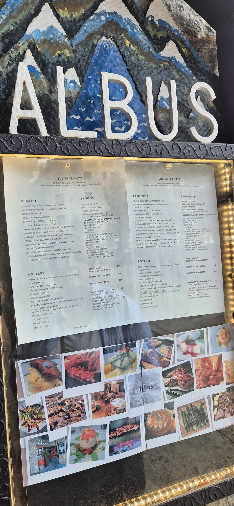 Albus Restaurant меню