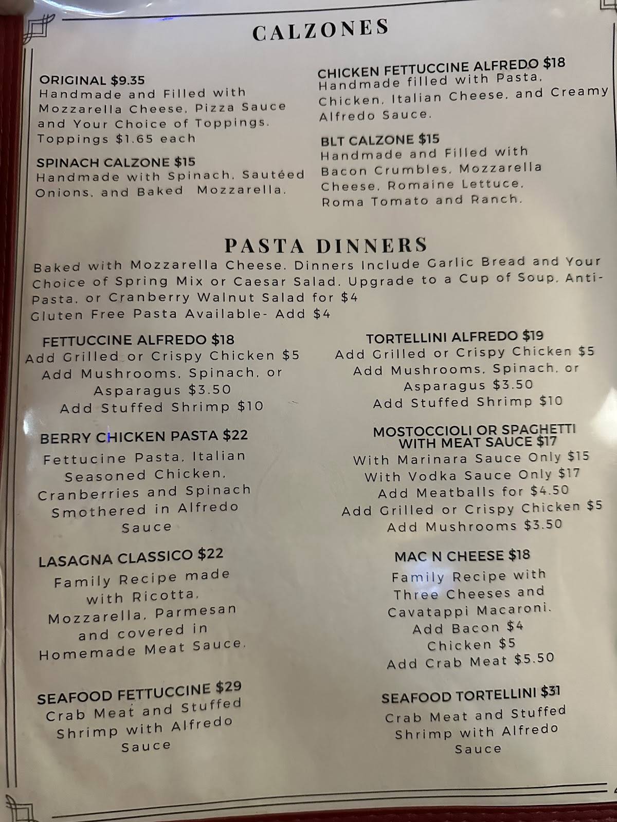 Angelina's Eatery & HUCO Brew Co. меню