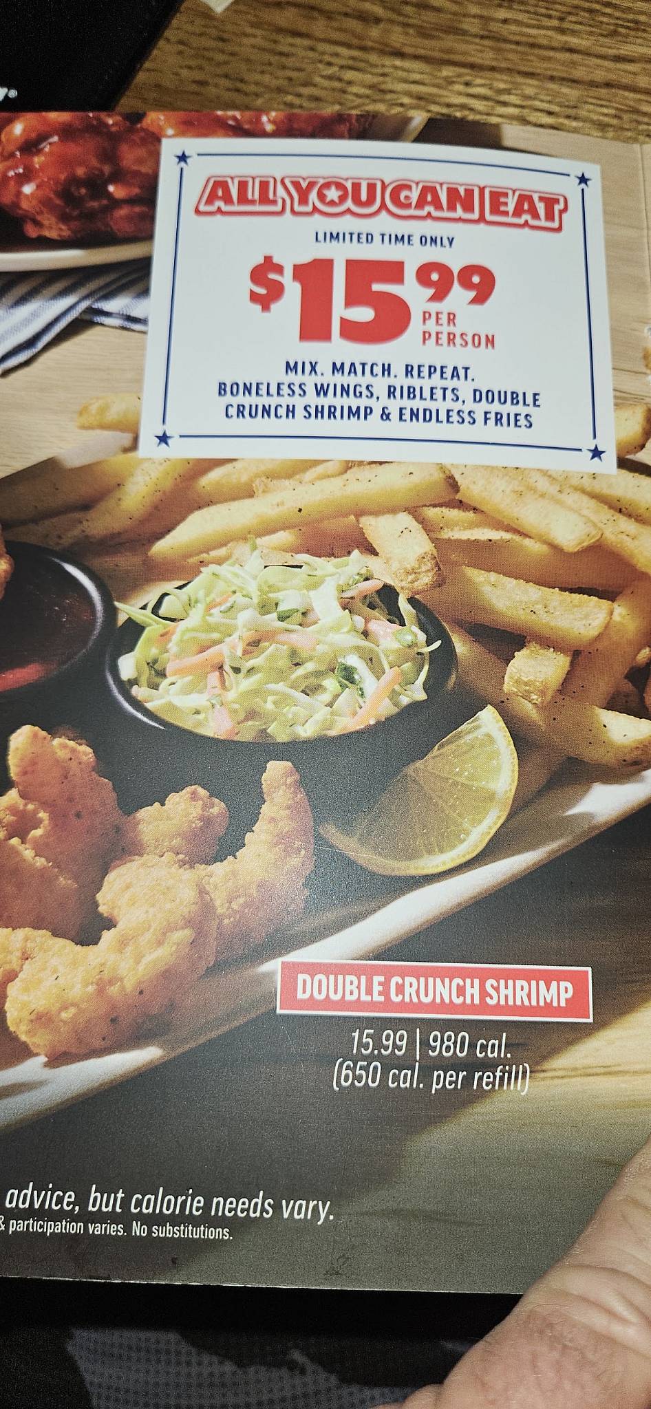 Applebee's Grill + Bar меню