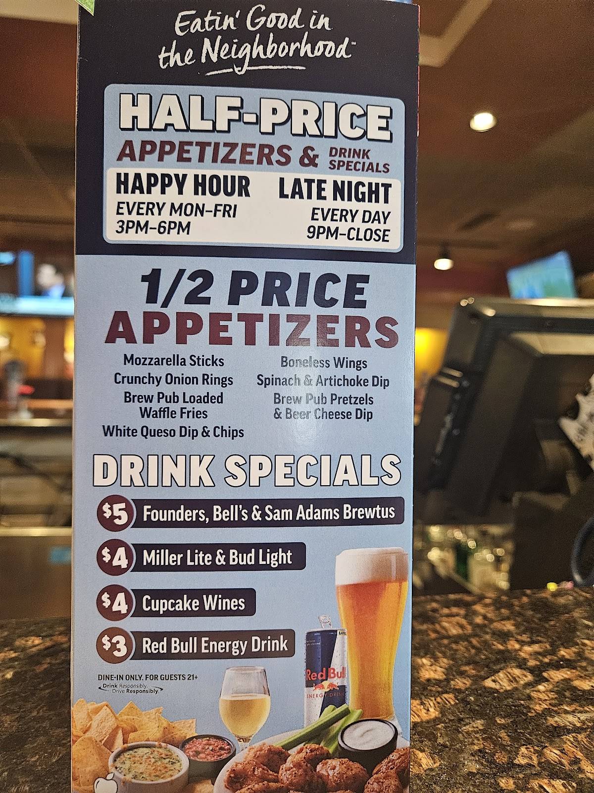 Applebee's Grill + Bar меню