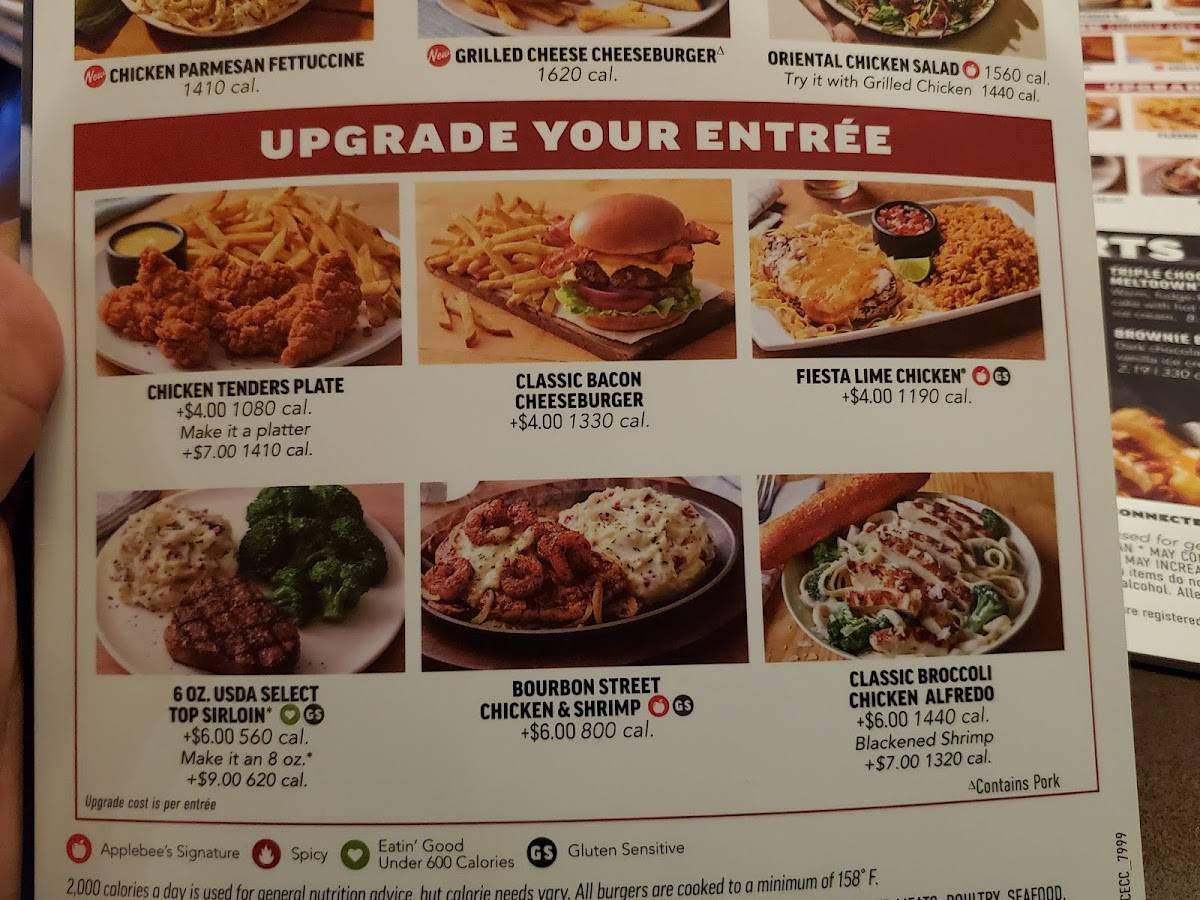 Applebee's Grill + Bar меню