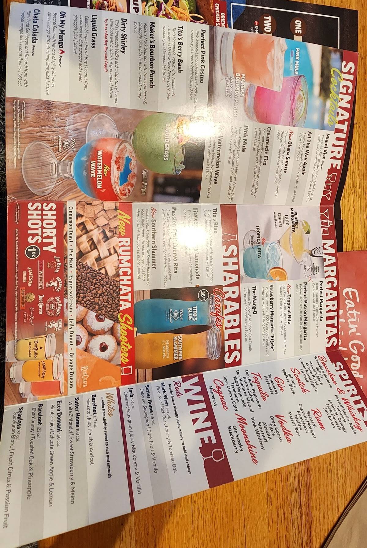 Applebee's Grill + Bar меню
