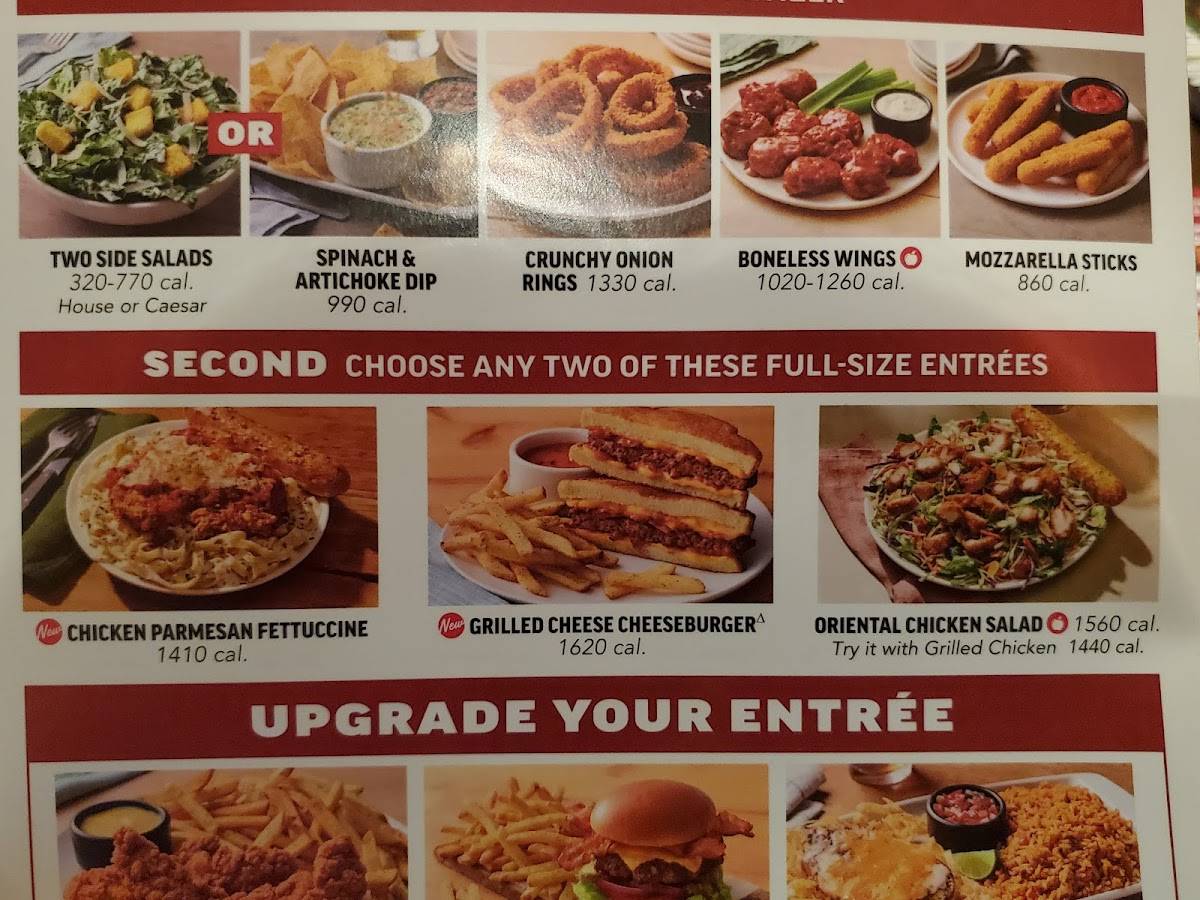 Applebee's Grill + Bar меню
