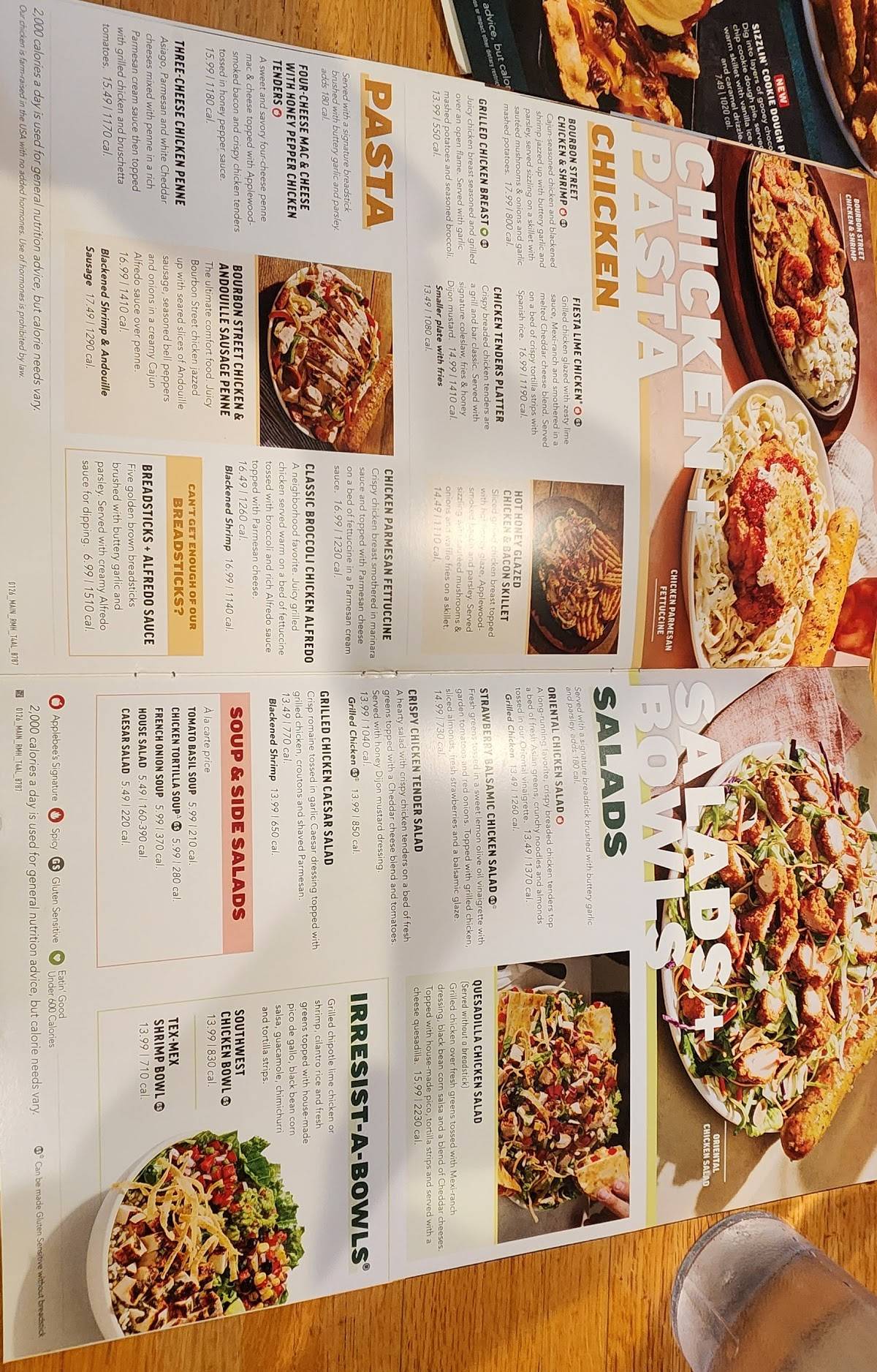 Applebee's Grill + Bar меню