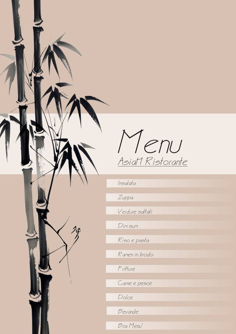 AsiaH Ristorante меню