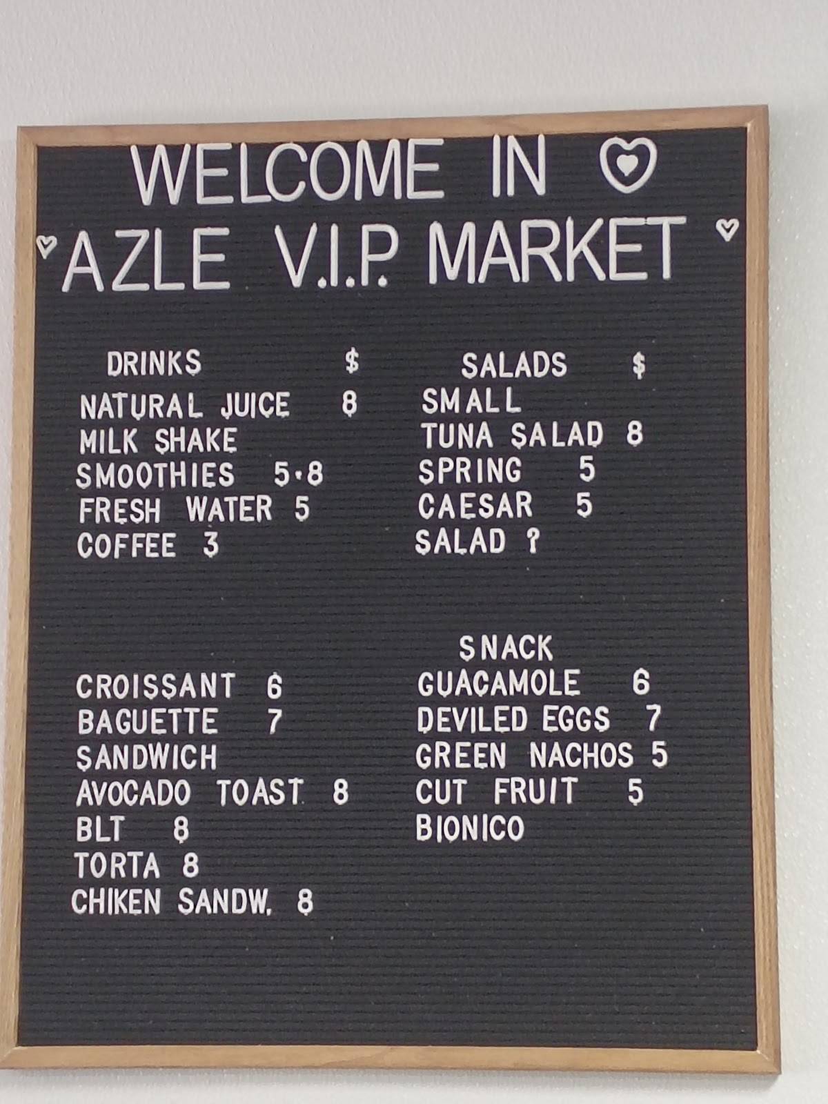 Azle VIP Market меню