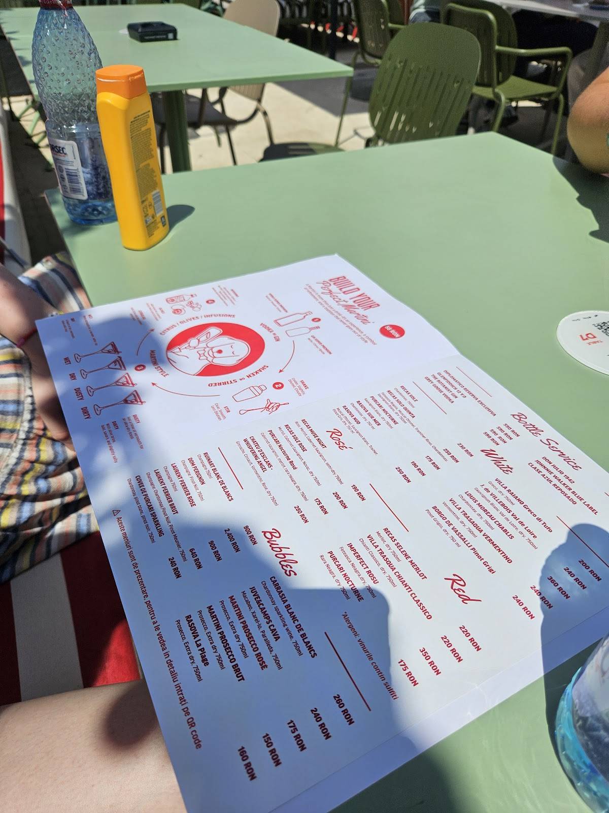 BARTINI Rooftop меню