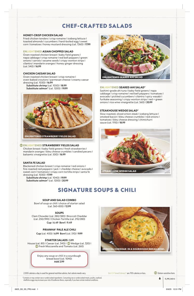 BJ's Restaurant & Brewhouse меню