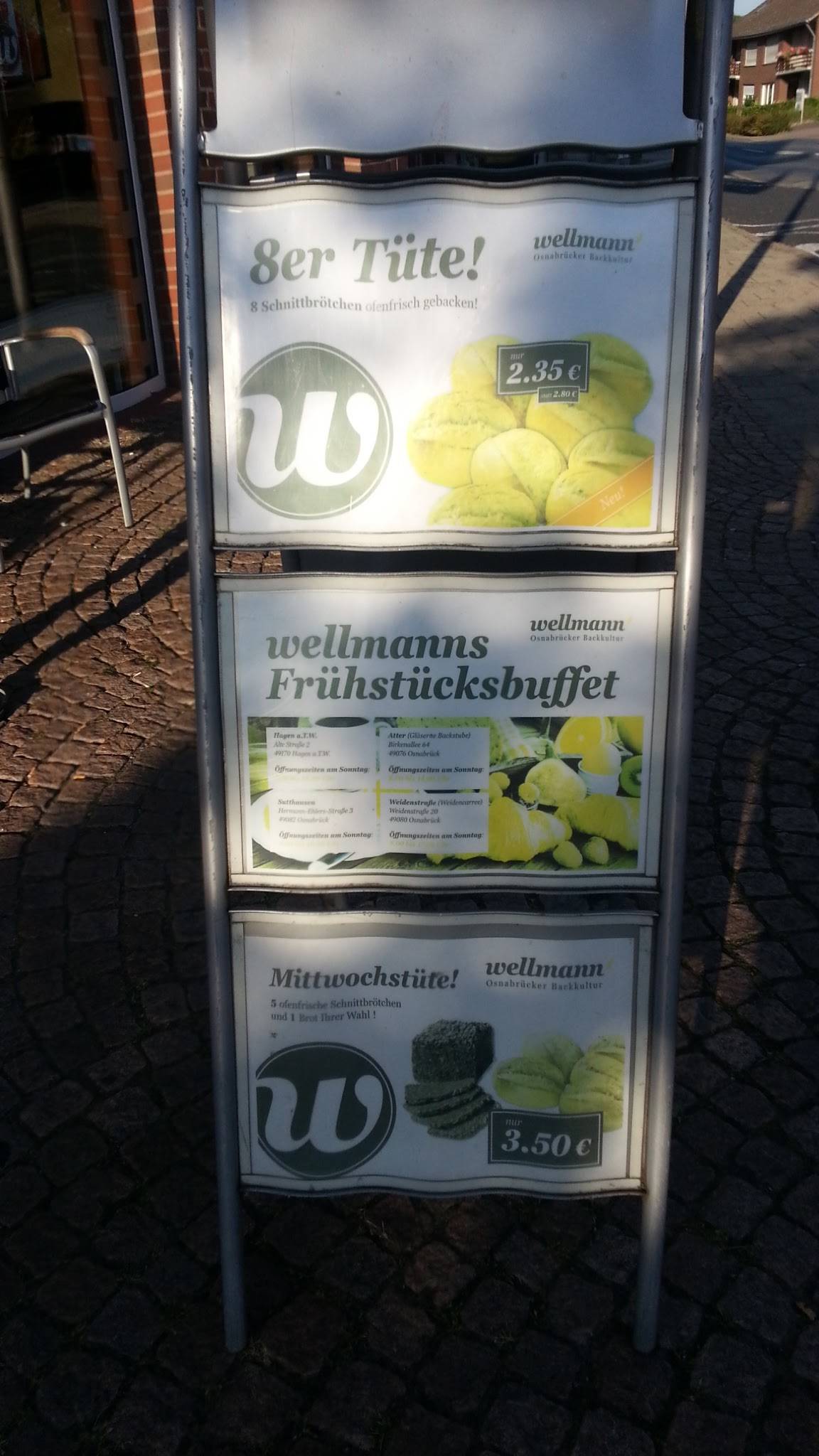 Bäckerei Wellmann меню