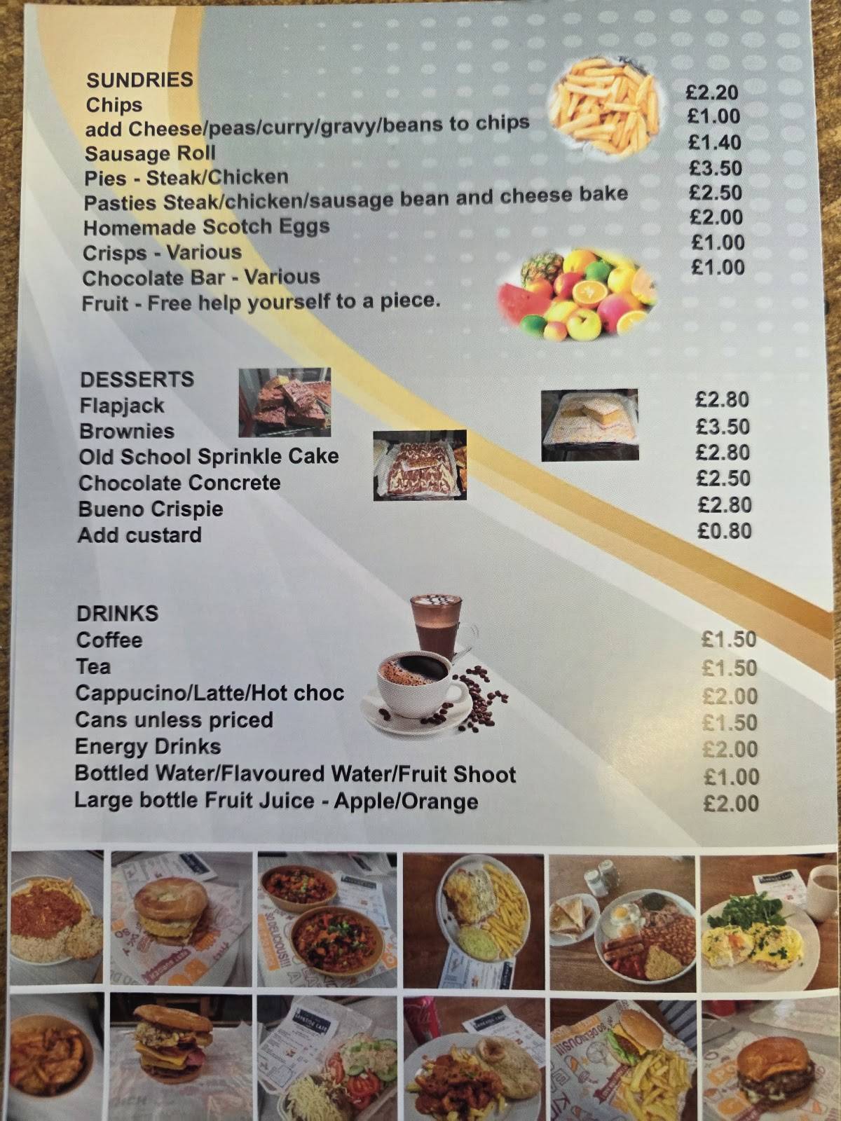 Bankside Cafe меню