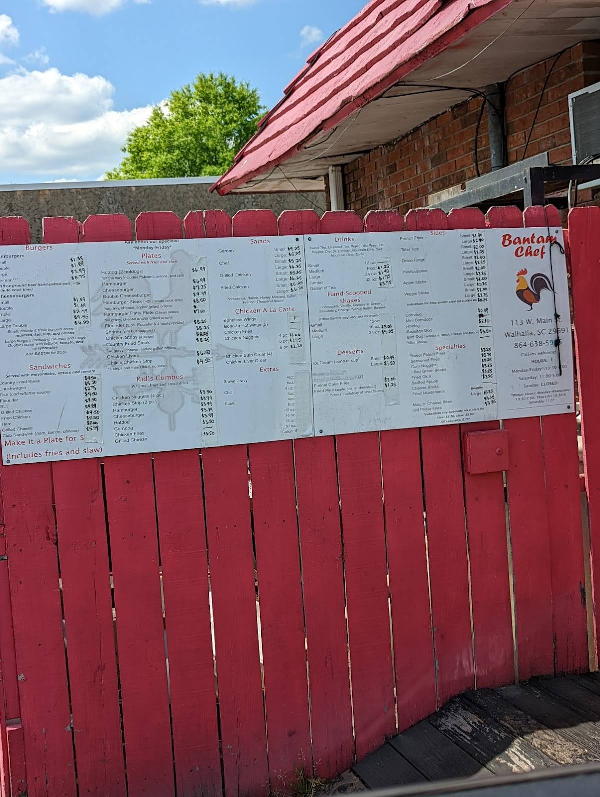 Bantam Chef of Walhalla меню