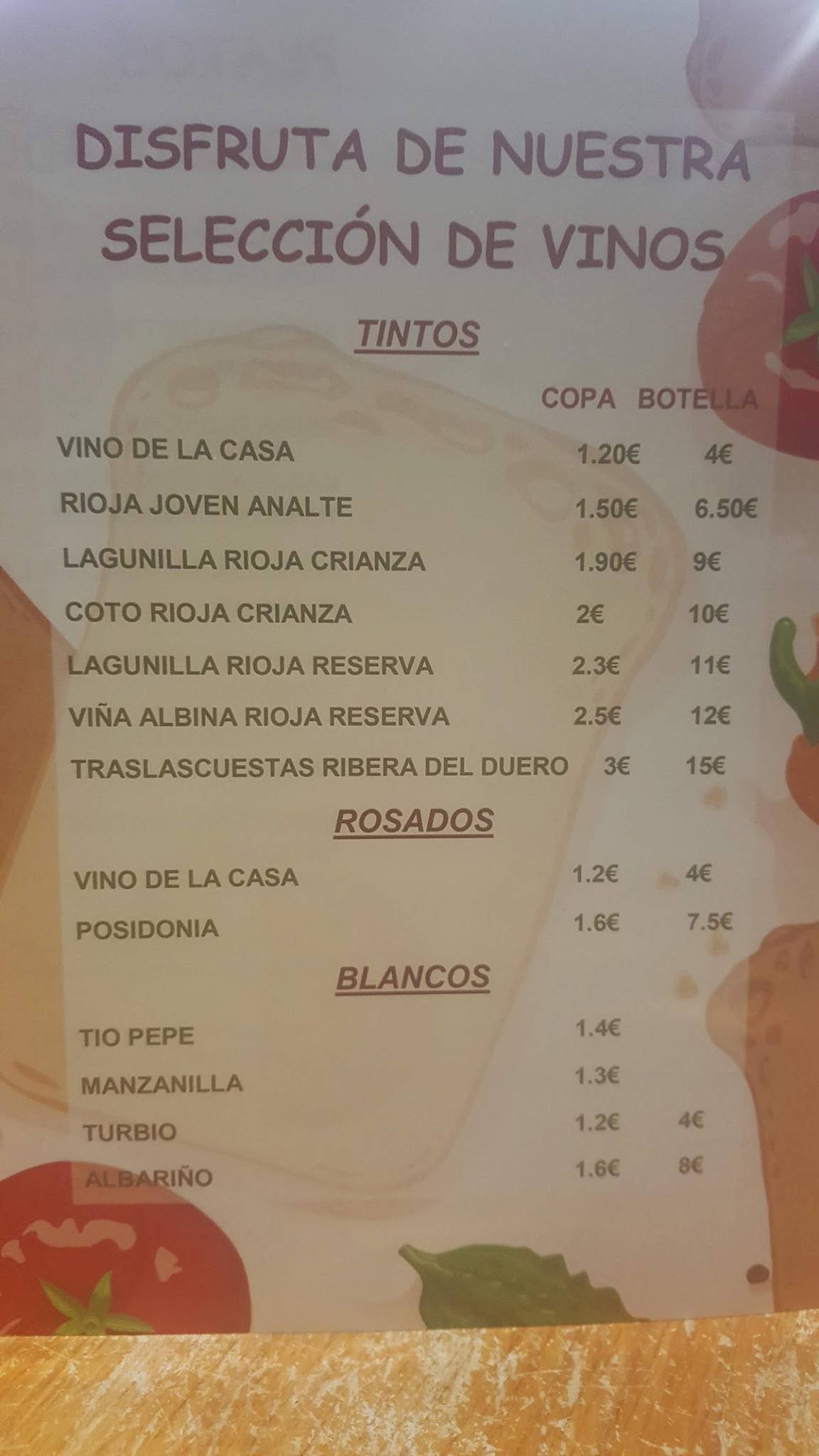 Bar Cafeteria Gèminis меню