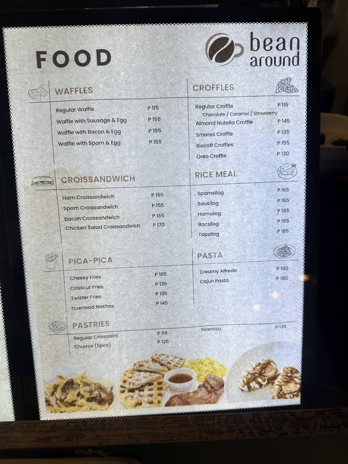 Bean Around Cafe меню