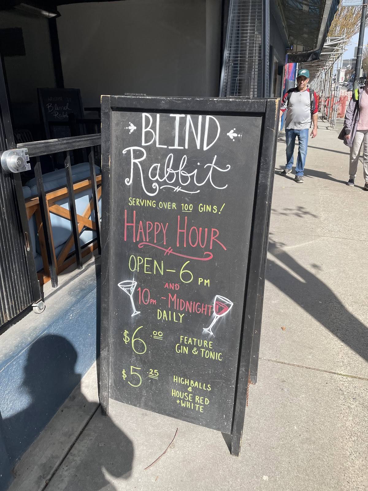 Blind Rabbit меню