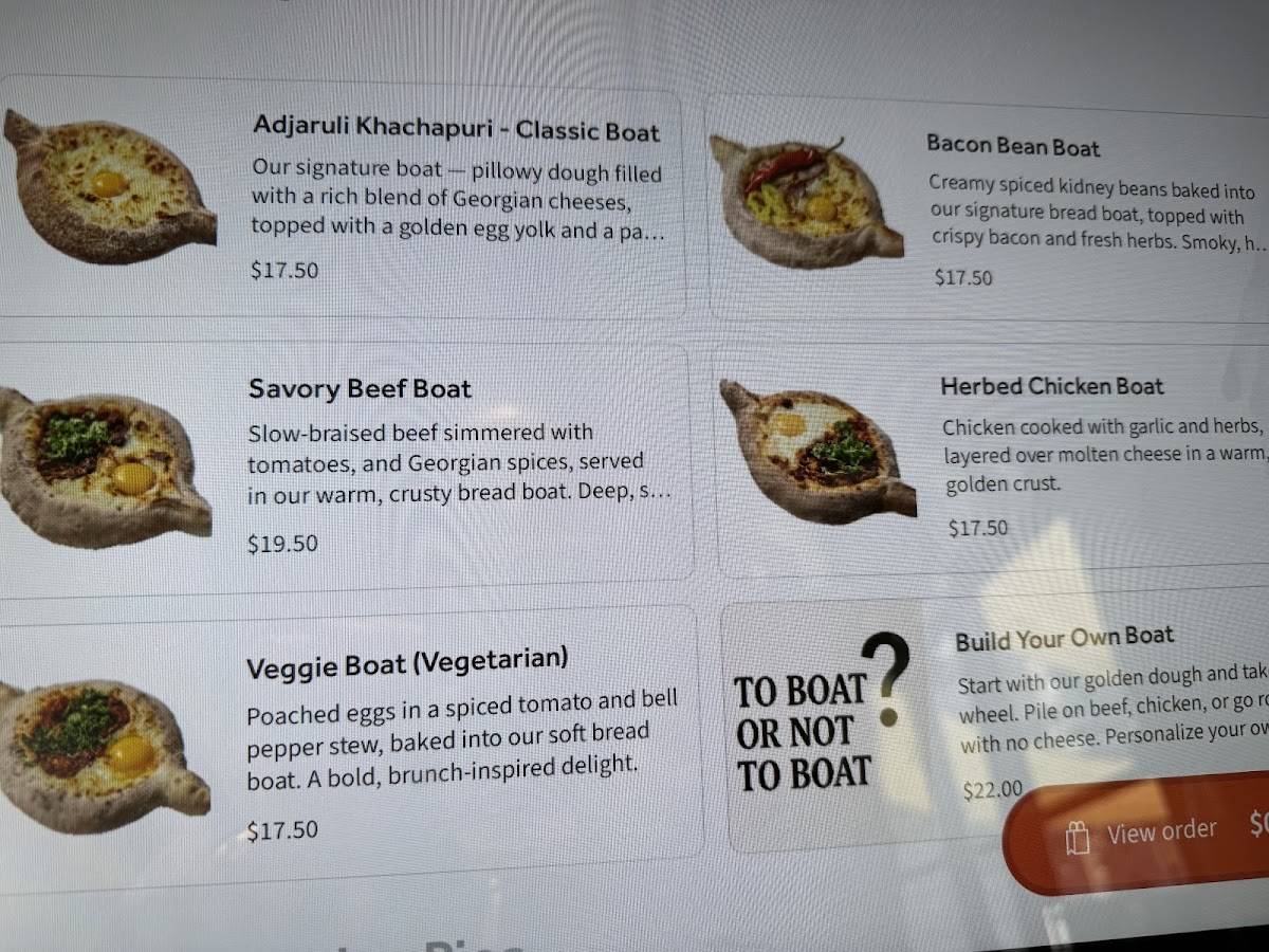 Bread Boat меню