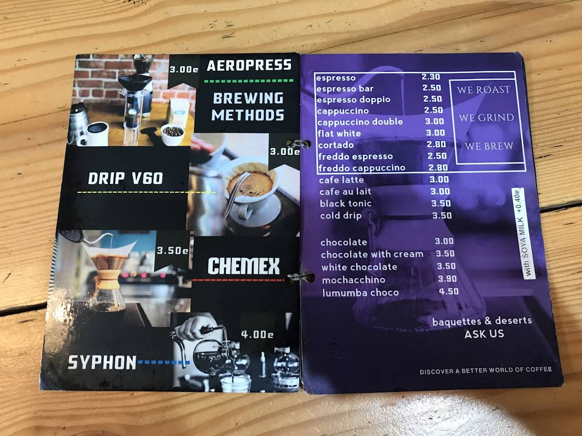 Brew Your Mind меню