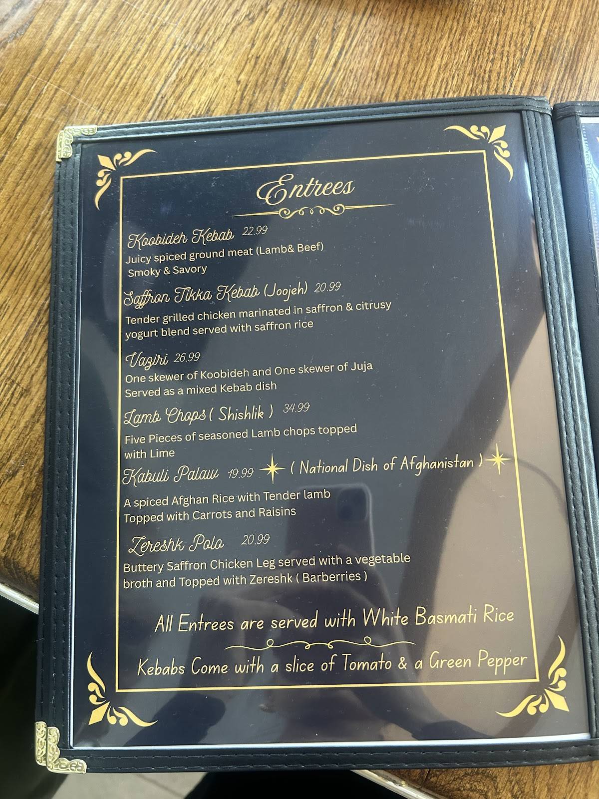 Saffron Kitchen меню