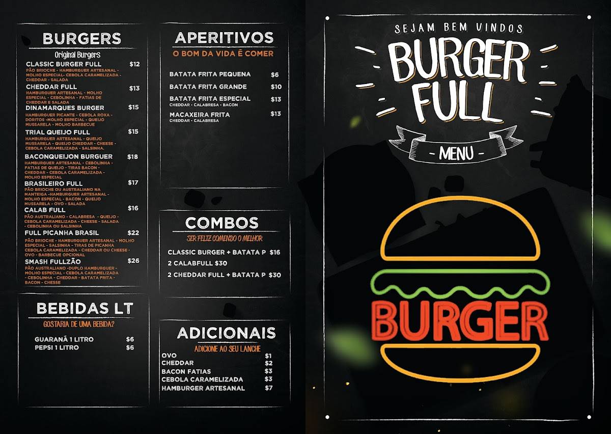 BurgerFull меню