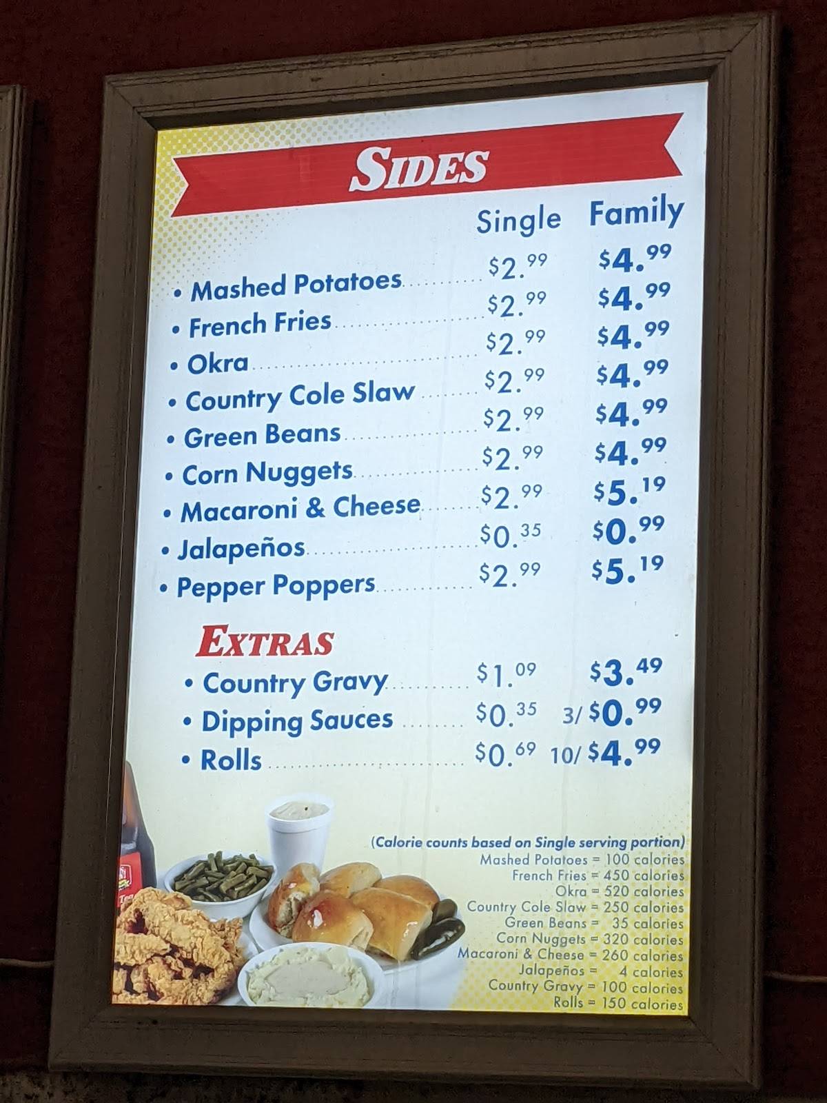 Bush's Chicken меню