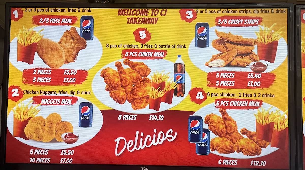 CJ Chicken Pizza меню