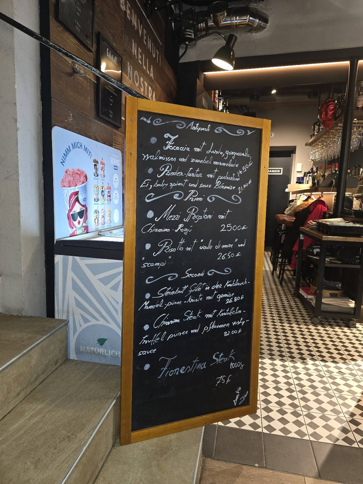 CUCINA меню
