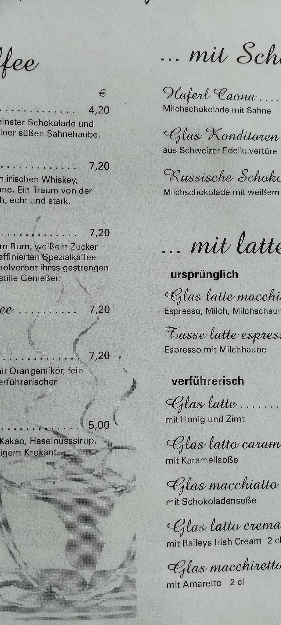 Cafe Chiemgau меню