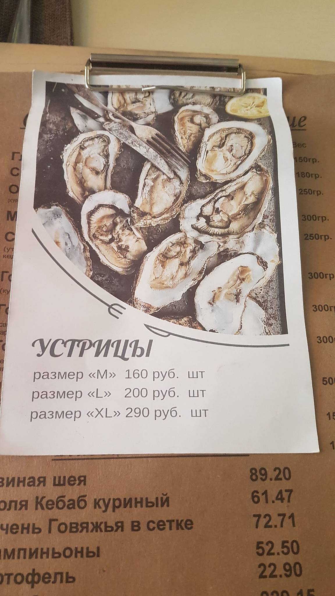 Фабрика меню
