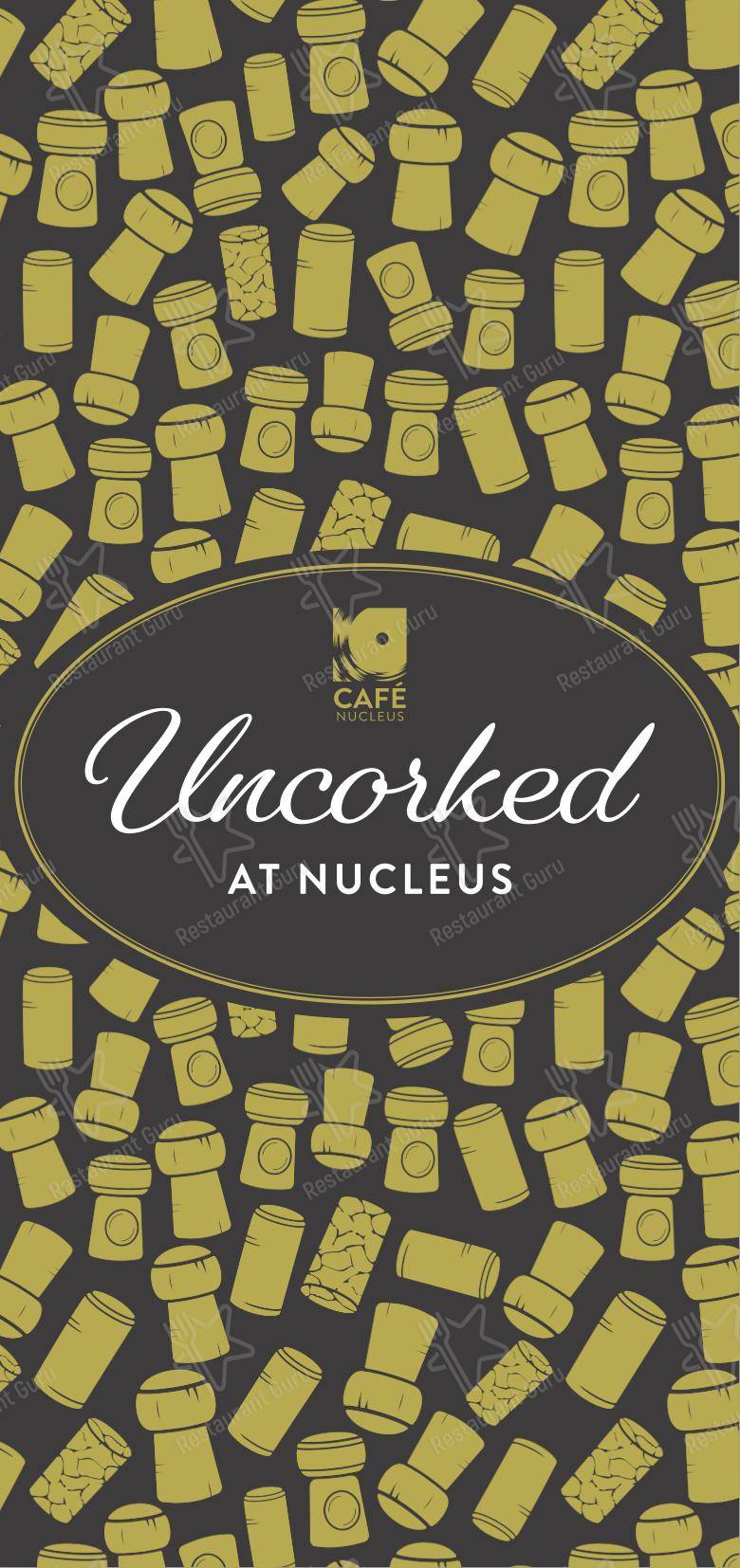 Меню ресторана Café Nucleus Rochester - Dinner Menu