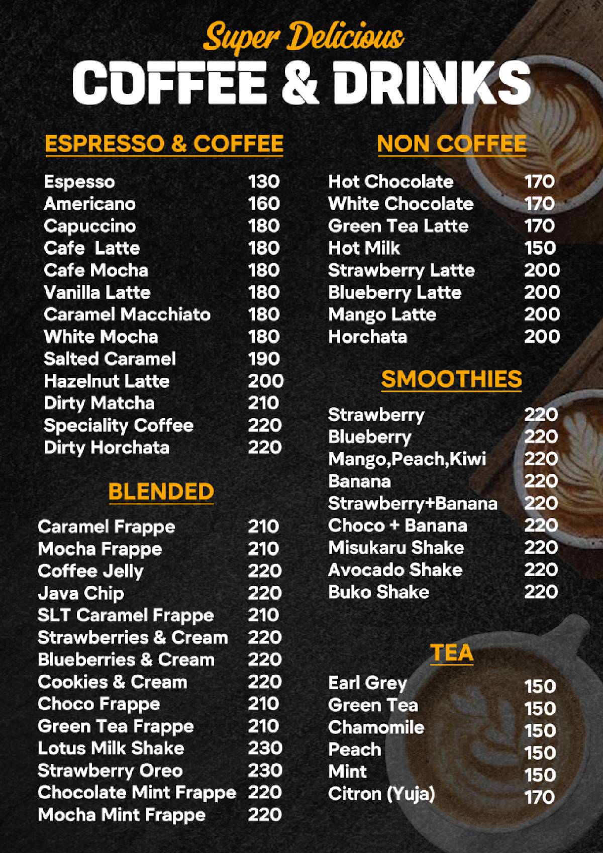 Cafe Retro 252 меню