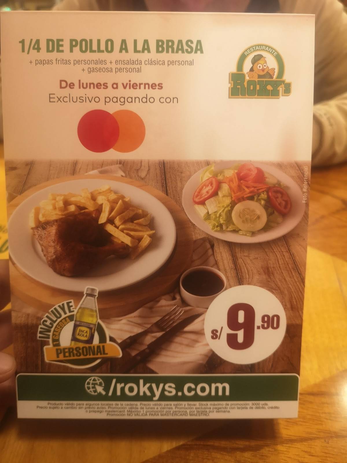 Roky's - Tomas Valle меню