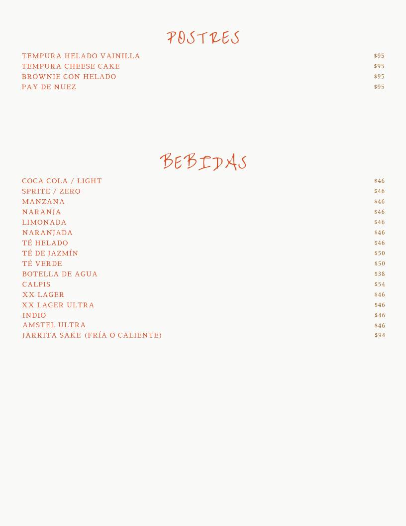 Campay Sushi меню