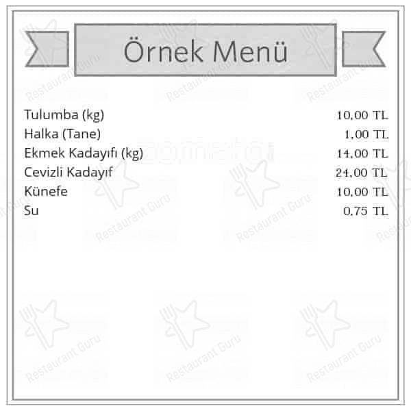 Can Tatlı меню