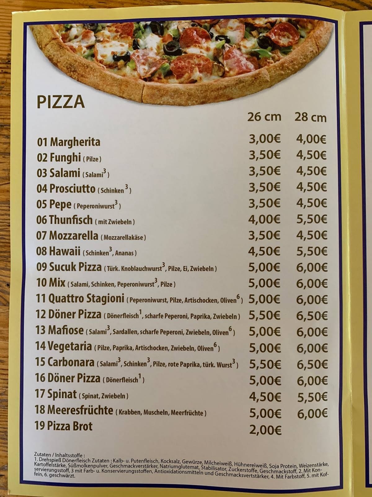 Çelik Döner & Pizza меню